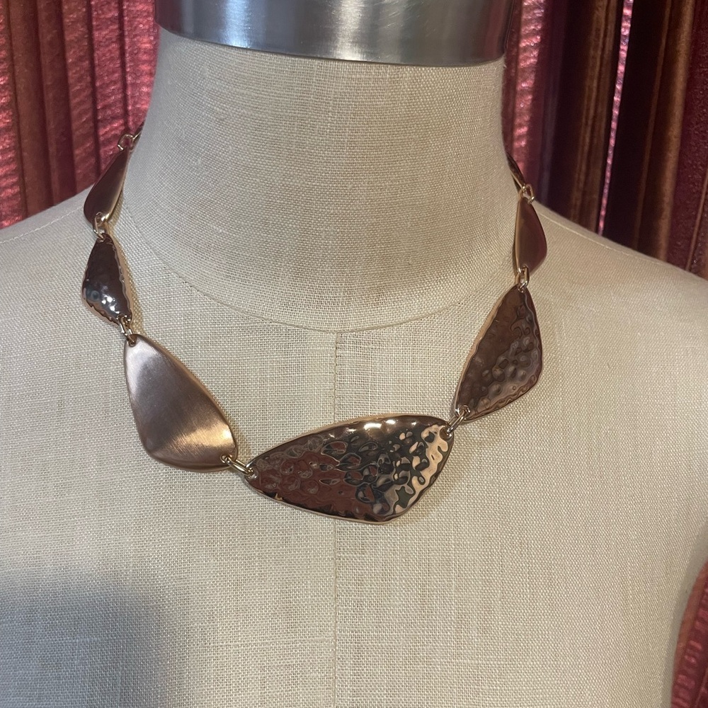 Kendra Scott Prototype Rose Gold Statement Neckla… - image 2